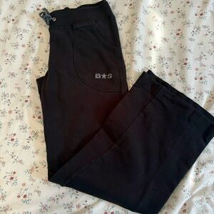 Vintage Bebe Flared Pants, Black, Medium